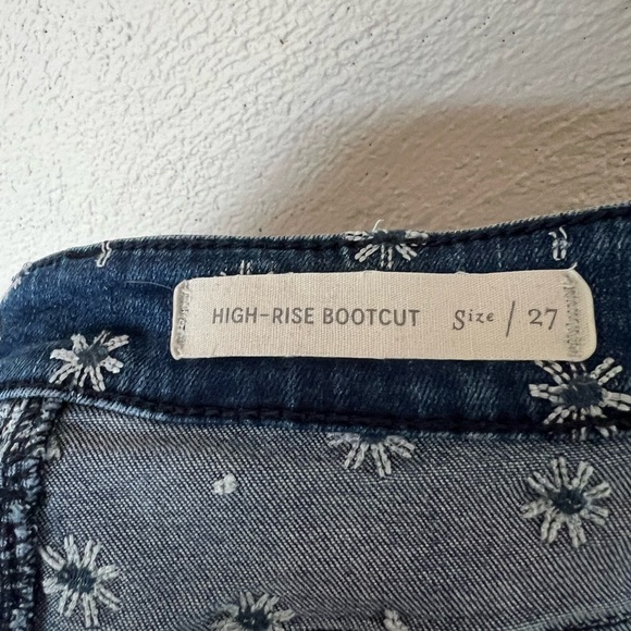 Anthropologie Pilcro Embroidered High-Rise Cropped Bootcut Jeans - Picture 13 of 16